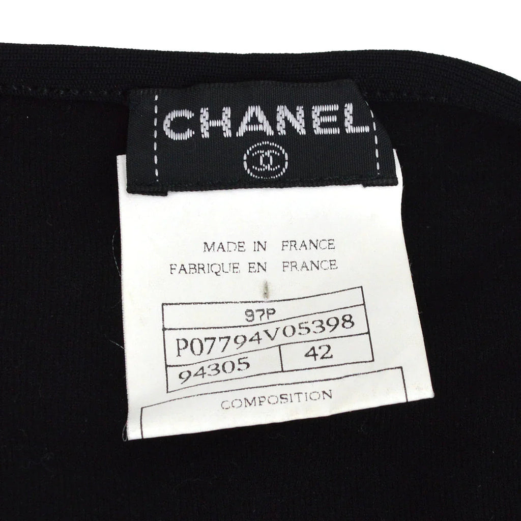 Chanel Spring 1997 CC Logo Embroidered Cropped T-shirt #42