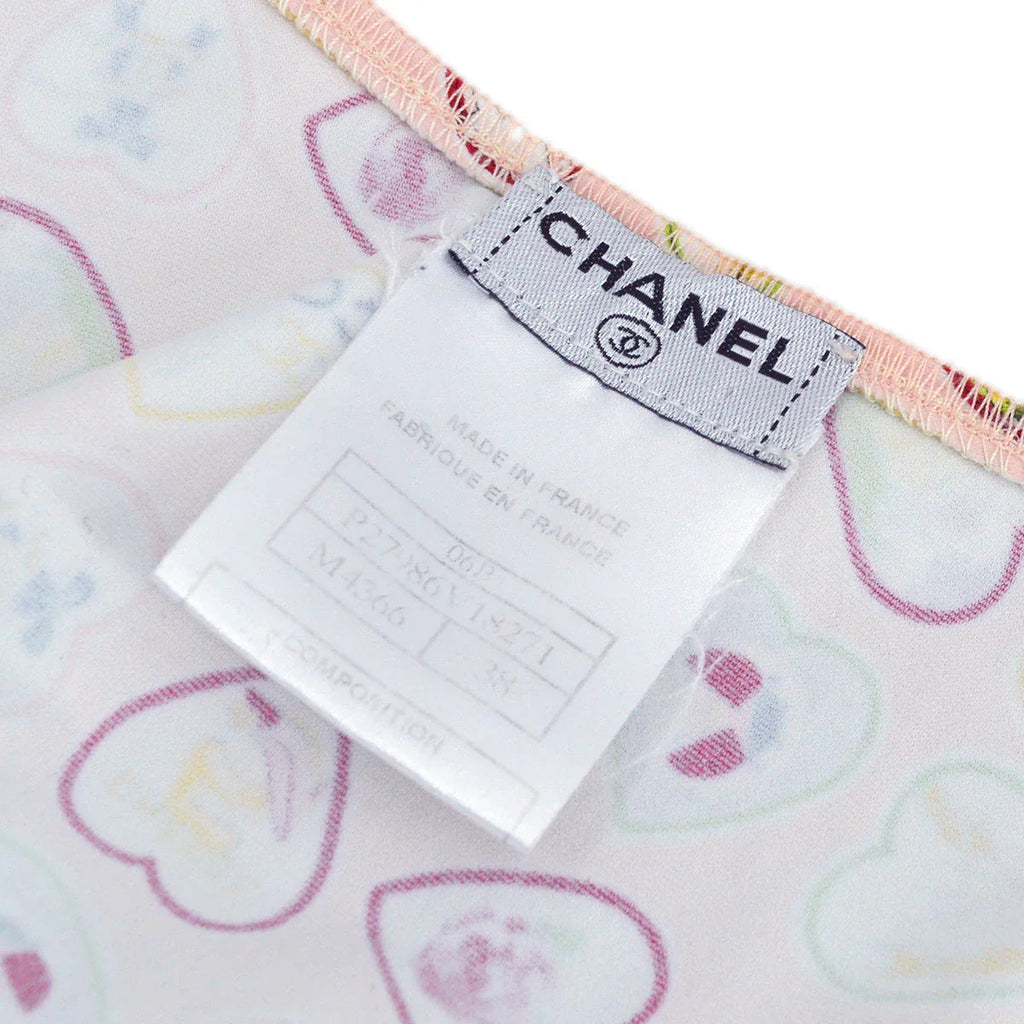 Chanel Spring 2006 Valentine Edition Heart Pattern Dress Pink #38