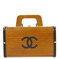 Chanel 1994-1996 Brown Wooden Vanity Handbag Box