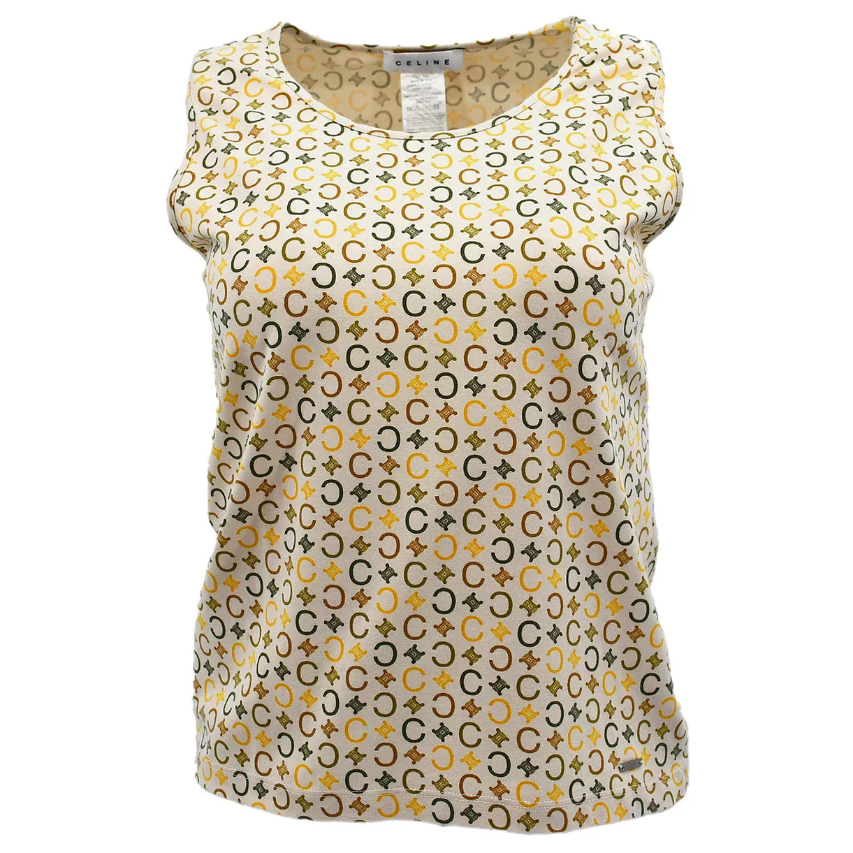 Celine 2000s C Macadam Sleeveless Top