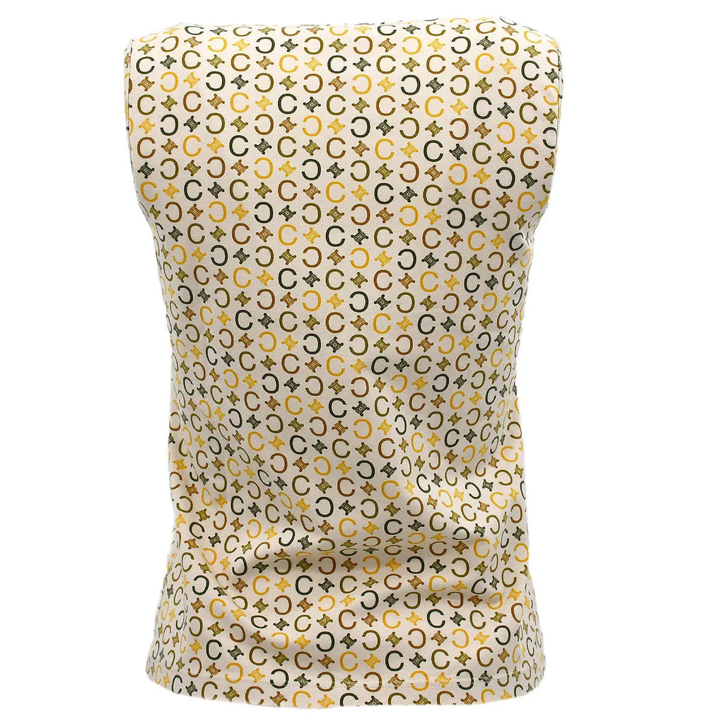 Celine 2000s C Macadam Sleeveless Top