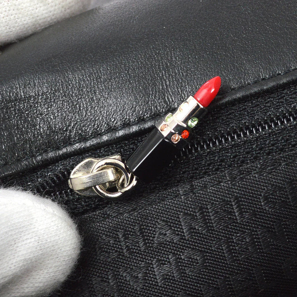 Chanel 2004-2005 Satin Lipstick Classic Single Flap Shoulder Bag