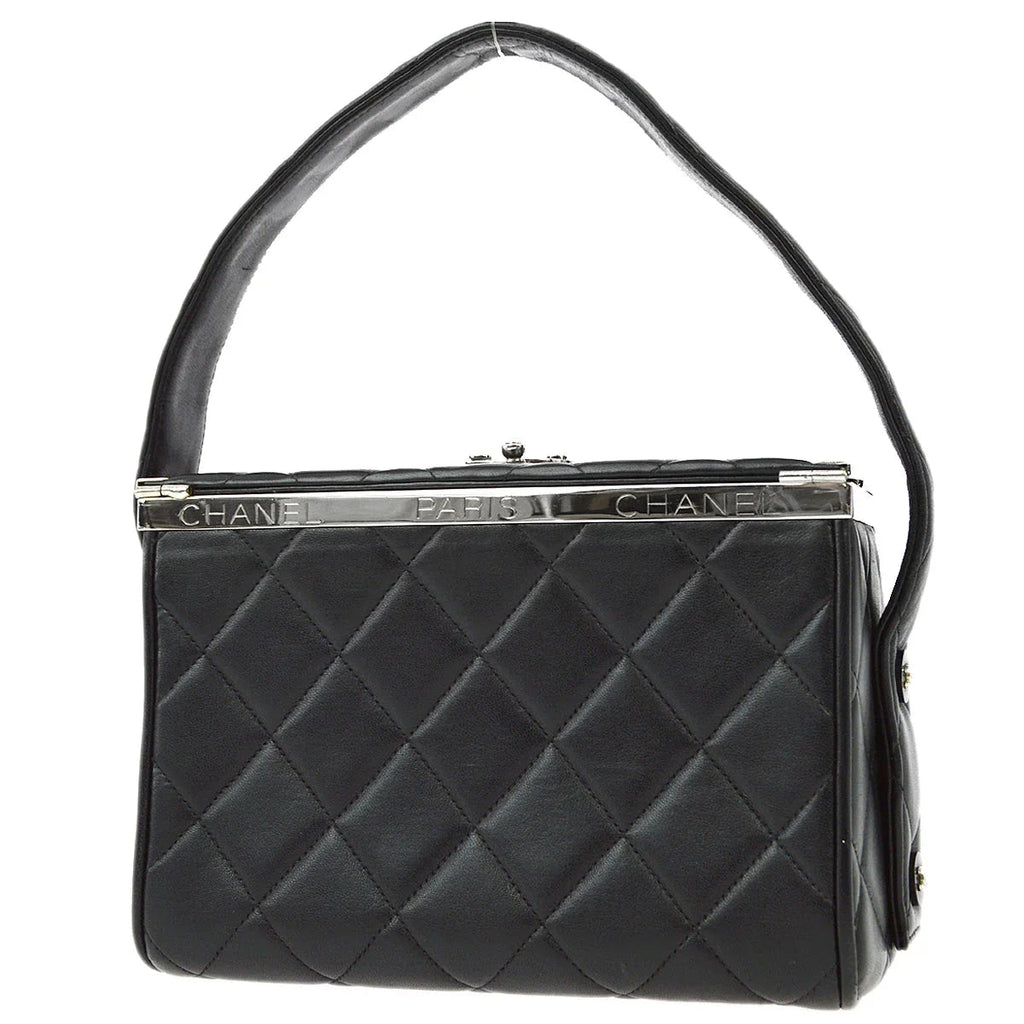 Chanel 1996-1997 Black Lambskin Handbag