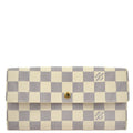 Louis Vuitton 2007 Damier Azur Portefeuille Sarah Coin Purse Wallet N61735