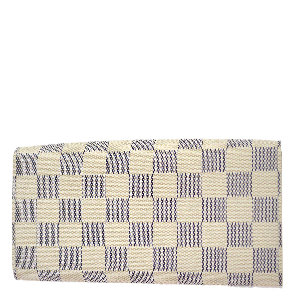 Louis Vuitton 2007 Damier Azur Portefeuille Sarah Coin Purse Wallet N61735