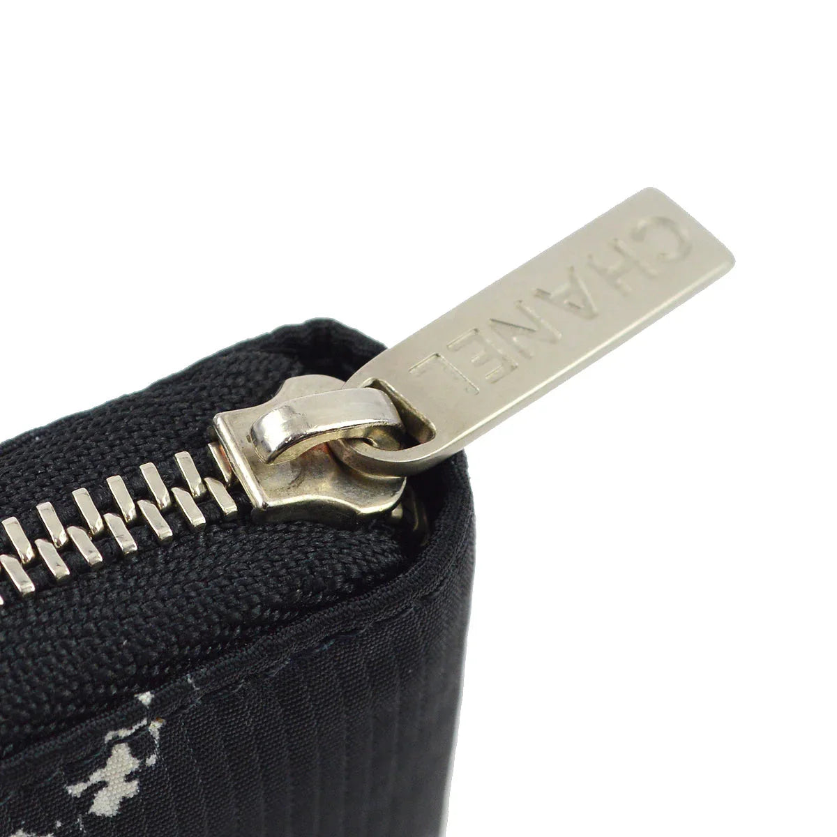 Chanel New Travel Line Black Nylon Wallet Purse
