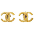Chanel Gold CC Earrings Clip-On 93P