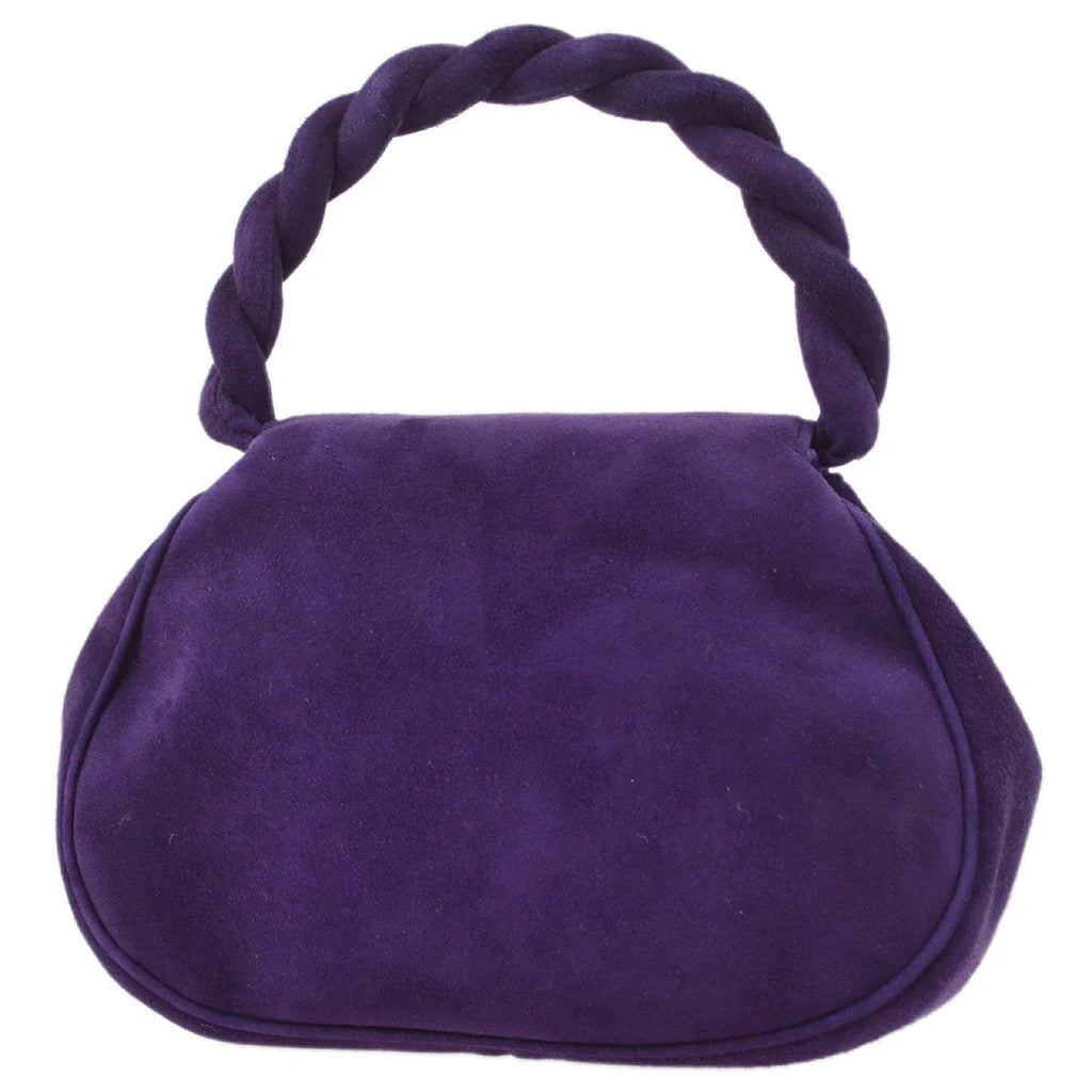 Chanel 1996-1997 Suede Top Handle Bag