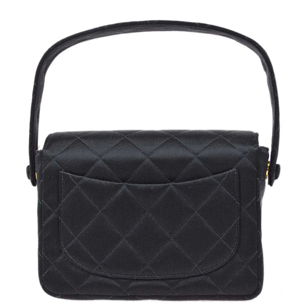 Chanel 1994-1996 Satin Mini Classic Square Flap Handbag