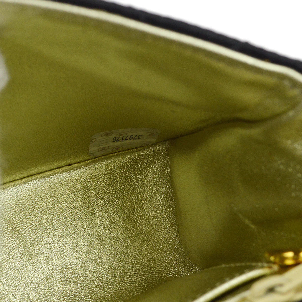 Chanel 1994-1996 Satin Mini Classic Square Flap Handbag