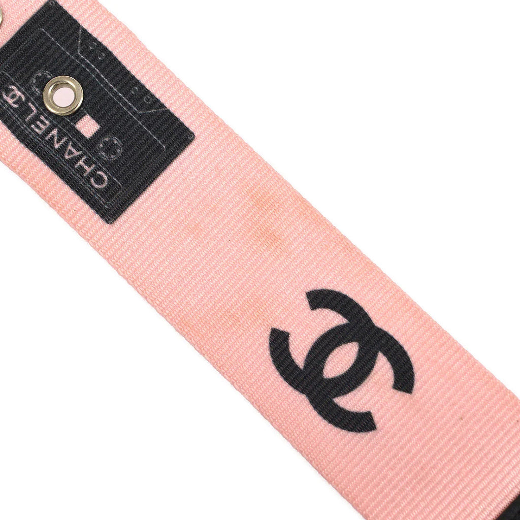 Chanel Cassette Tape Belt Pink 04P #75/30