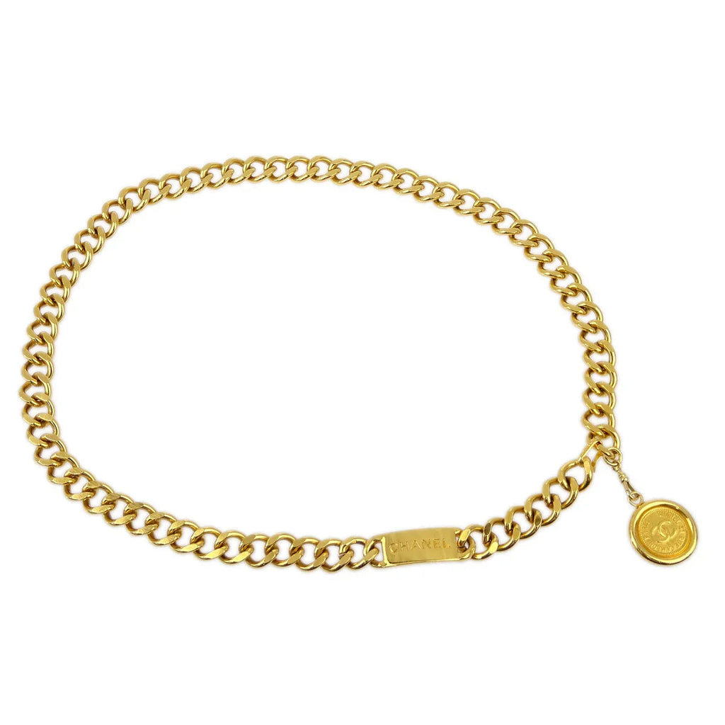 Chanel Medallion Chain Belt Gold