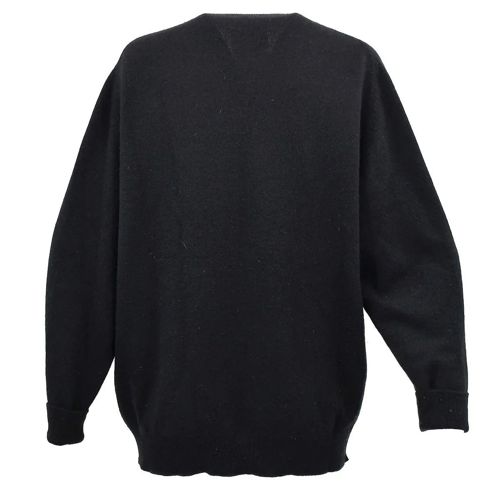 Chanel Long Sweater Black 94A #44