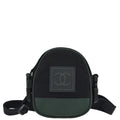 Chanel 2003-2004 Black Green Sport Line Bum Shoulder Bag