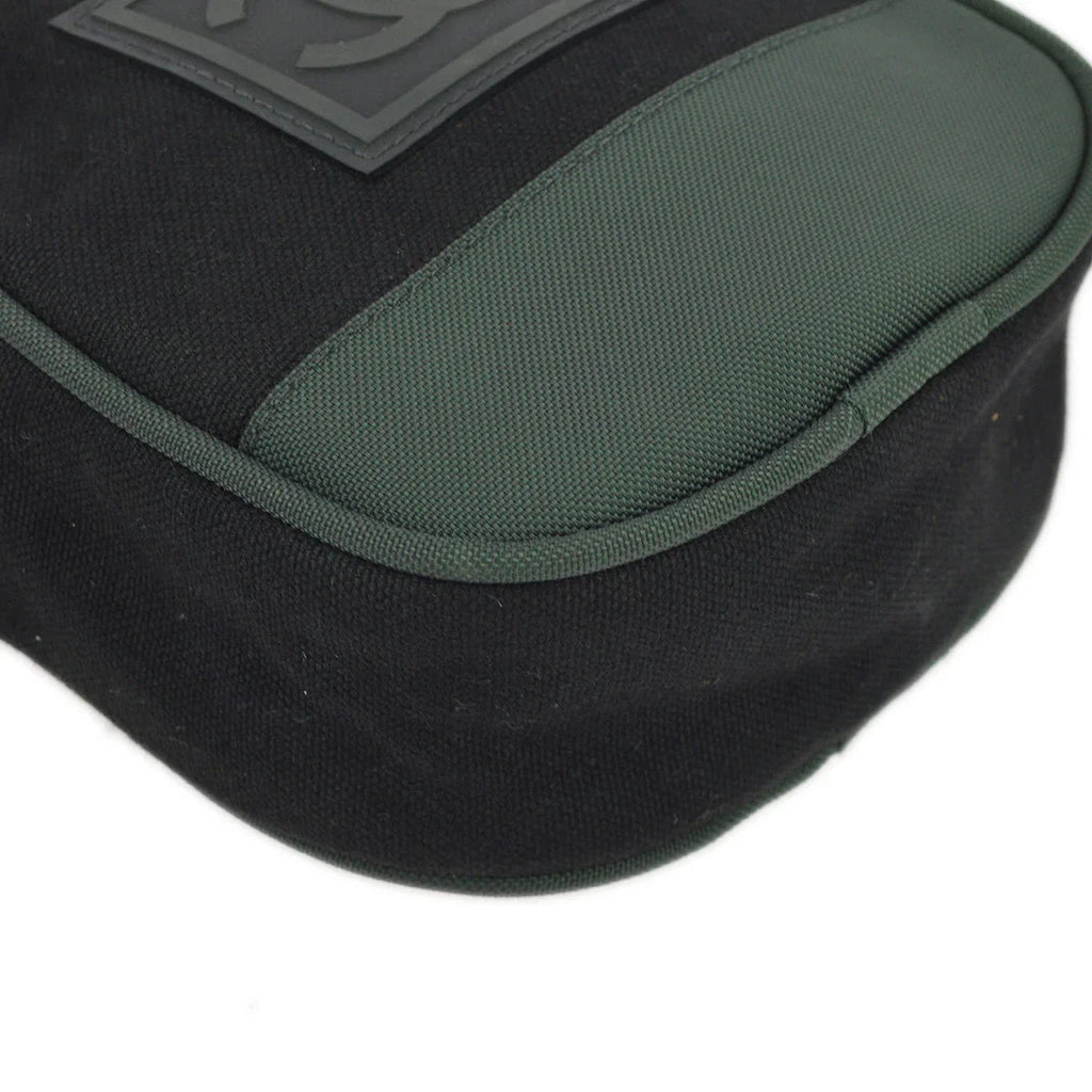 Chanel 2003-2004 Black Green Sport Line Bum Shoulder Bag