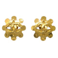 Chanel Flower Earrings Clip-On Gold 94P