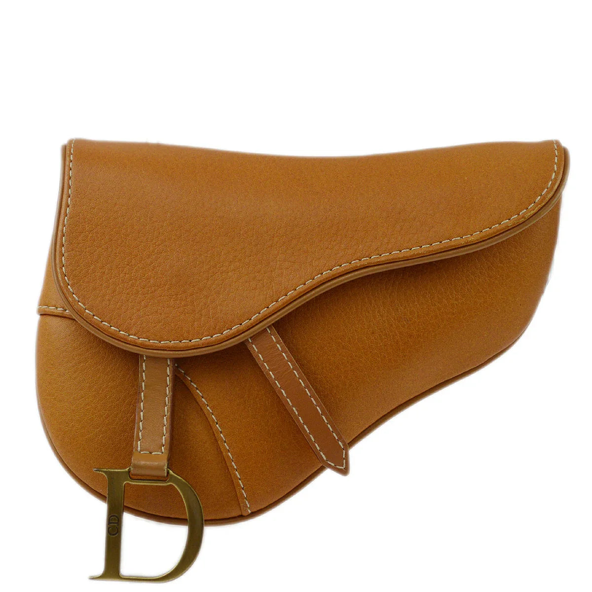 Christian Dior Brown Saddle Mini Pouch Bag