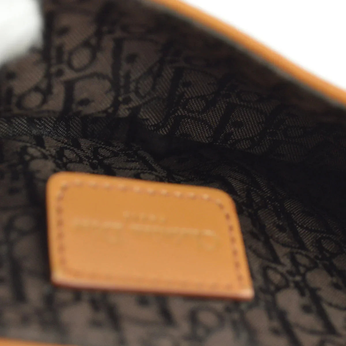 Christian Dior Brown Saddle Mini Pouch Bag