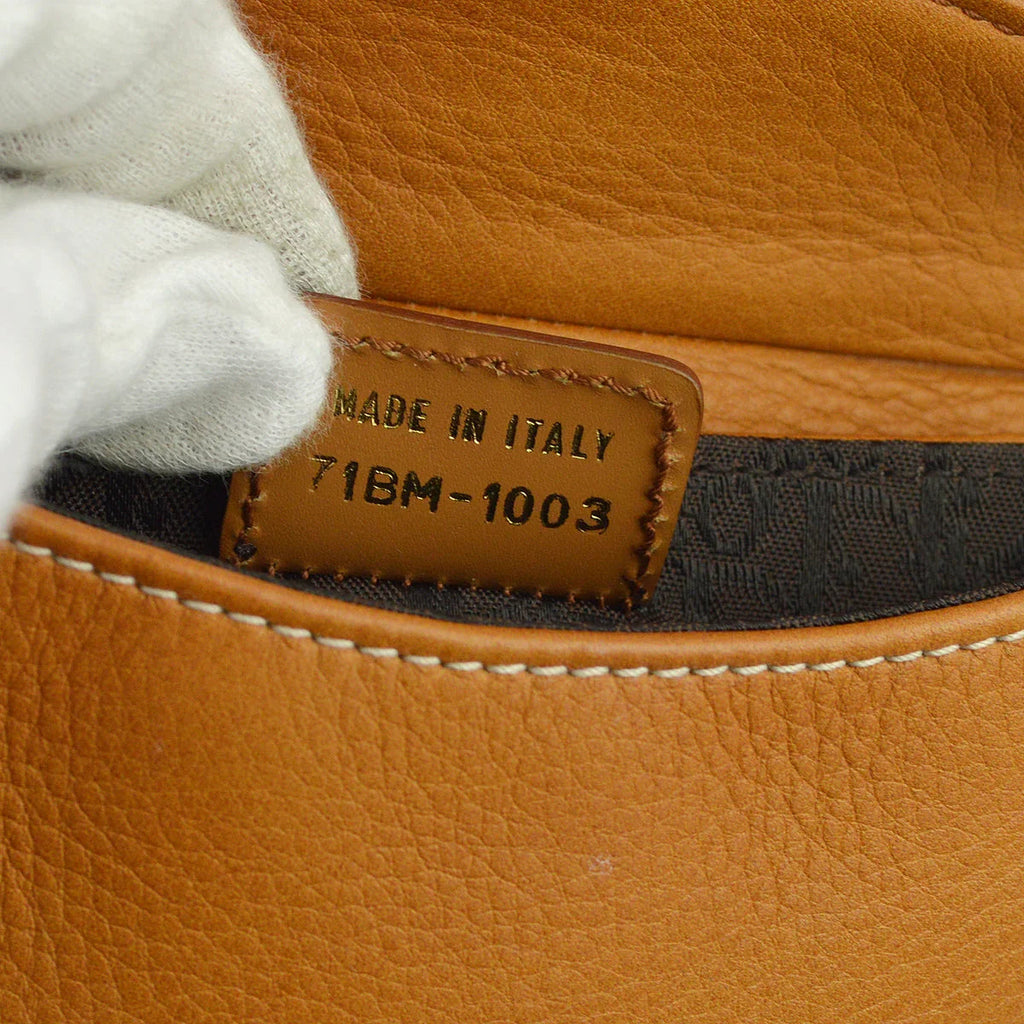 Christian Dior Brown Saddle Mini Pouch Bag