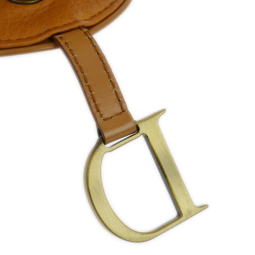 Christian Dior Brown Saddle Mini Pouch Bag