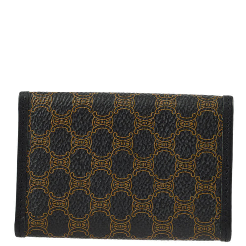 Celine Black Macadam Key Case Small Good