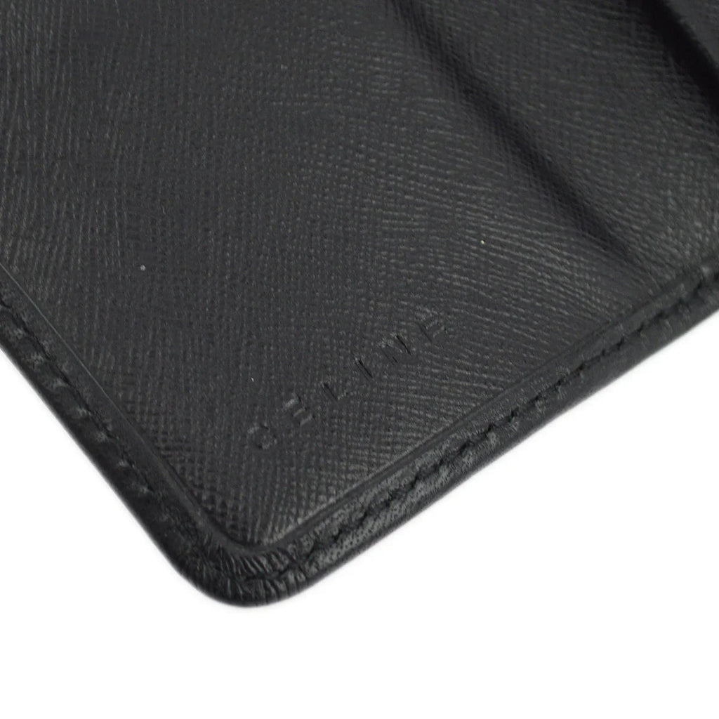 Celine Black Macadam Key Case Small Good