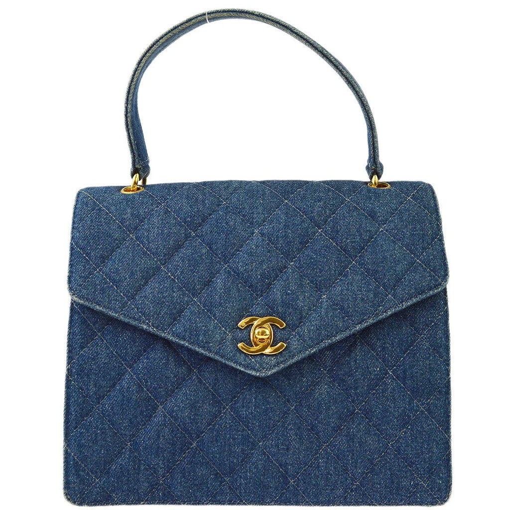 Chanel 1997-1999 Indigo Denim Handbag