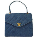 Chanel 1997-1999 Indigo Denim Handbag