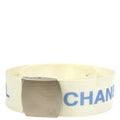 Chanel Logo White GI Belt 99S