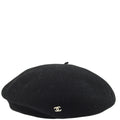 Chanel Oversized Beret Black Hat