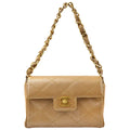 Chanel 2000-2001 Beige Caviar Chain Handbag 18