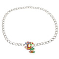 Chanel National Flags Silver Chain Belt 03A