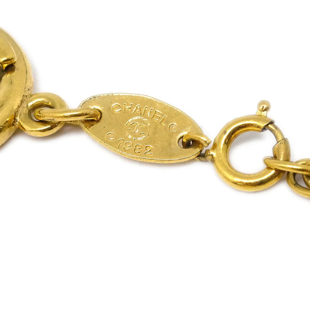Chanel CC Bracelet Gold 1982