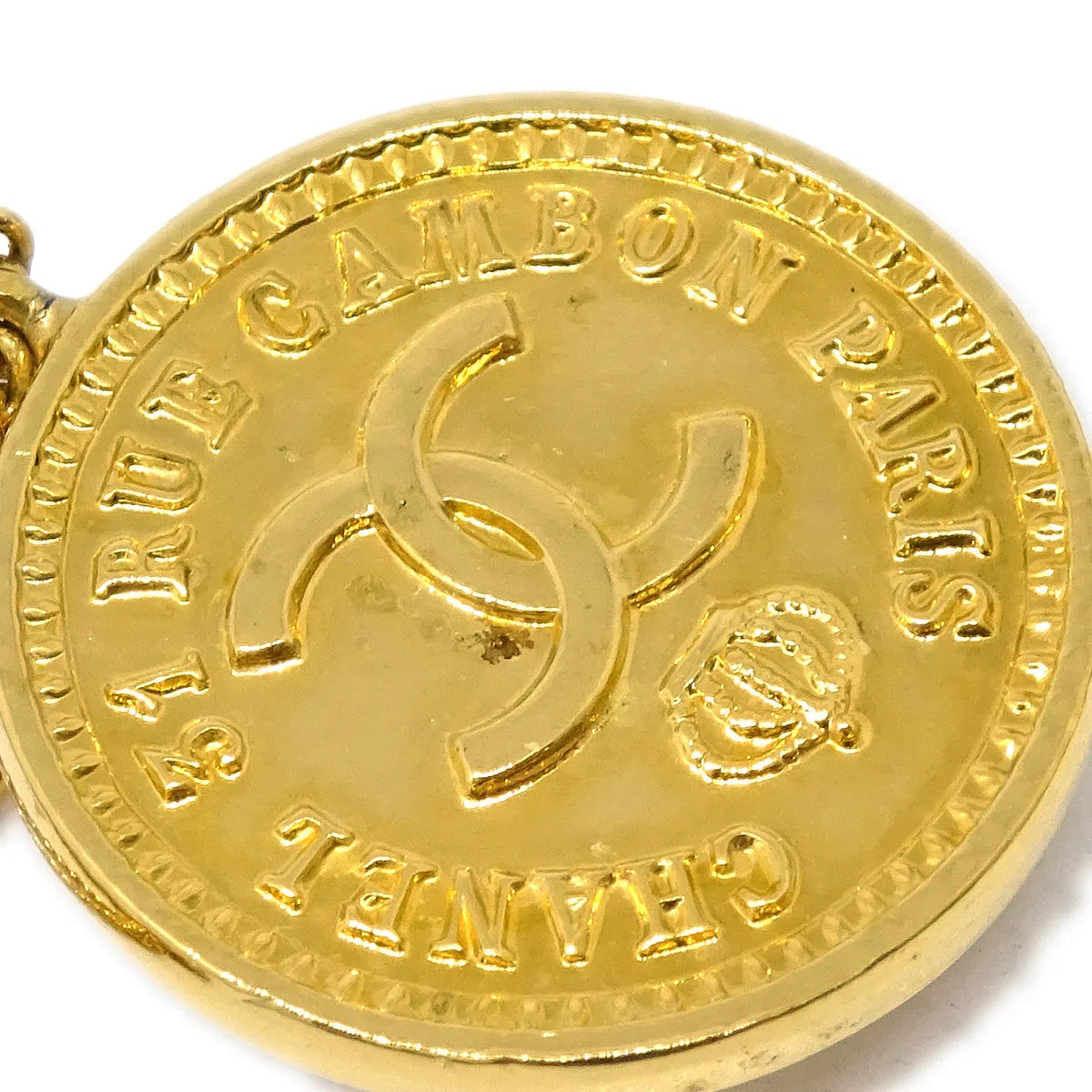 Chanel Gold Bag Dangle Earrings Clip-On 23