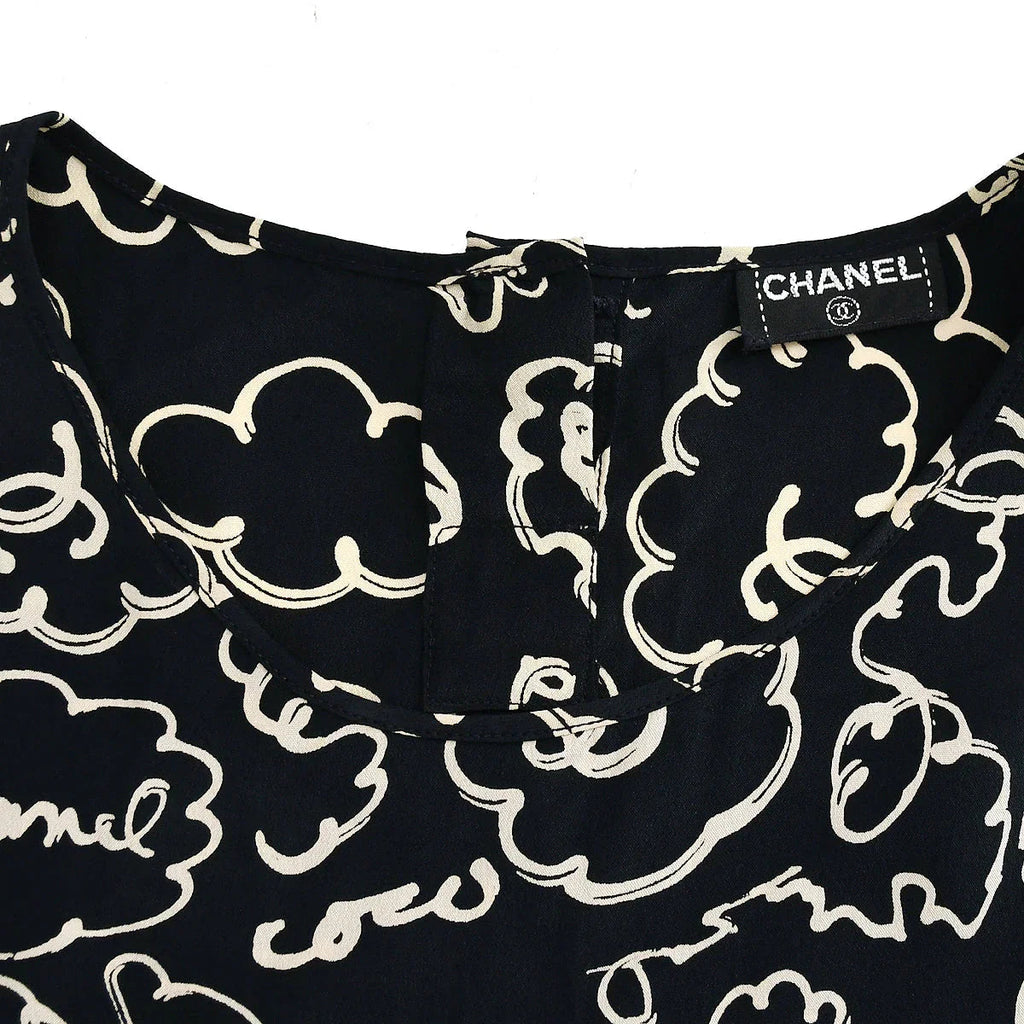 Chanel Sleeveless Tops Black