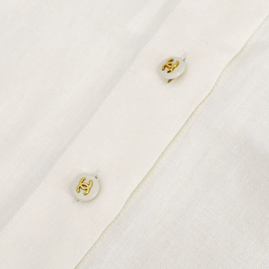 Chanel Shirt White 97P #38