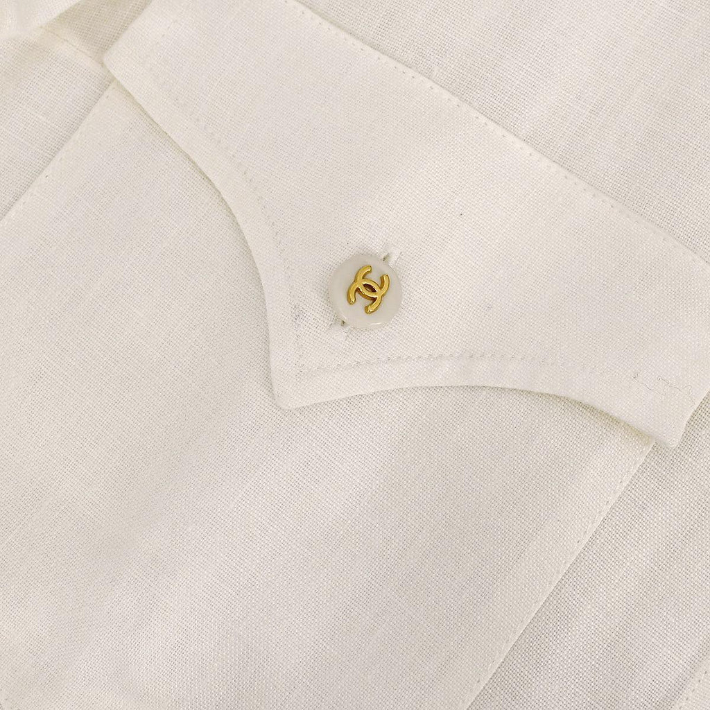 Chanel Shirt White 97P #38