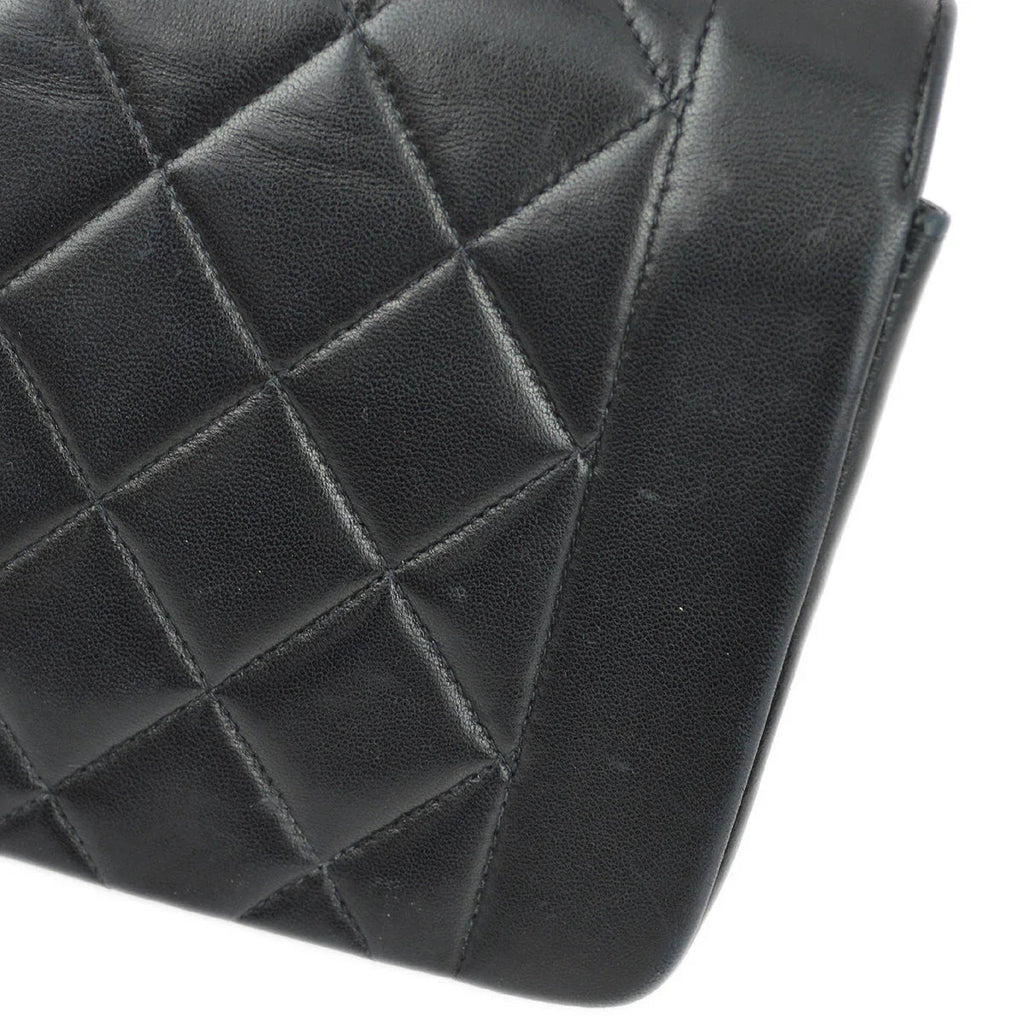 Chanel 1996-1997 Black Lambskin Small Diana Shoulder Bag
