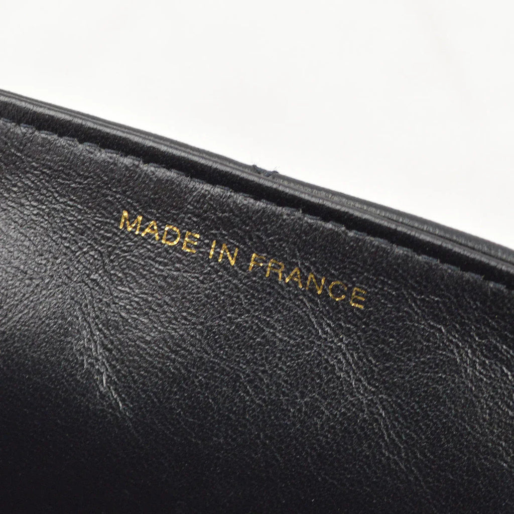 Chanel 1996-1997 Black Lambskin Small Diana Shoulder Bag