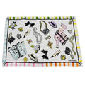 Chanel Icons Print Beach Towel White