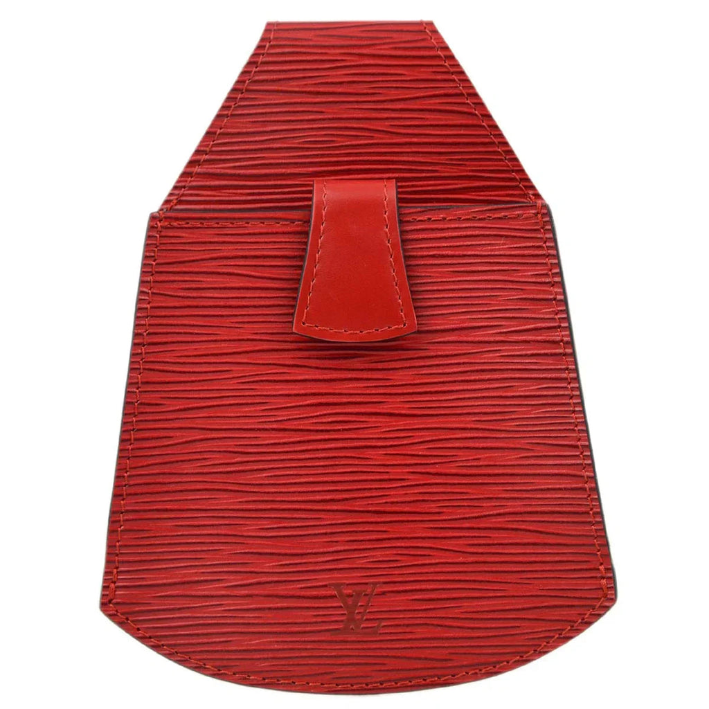 Louis Vuitton 1992 Red Epi Sherwood Pouch M52907