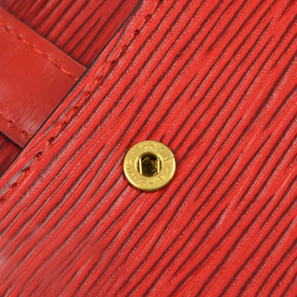 Louis Vuitton 1992 Red Epi Sherwood Pouch M52907