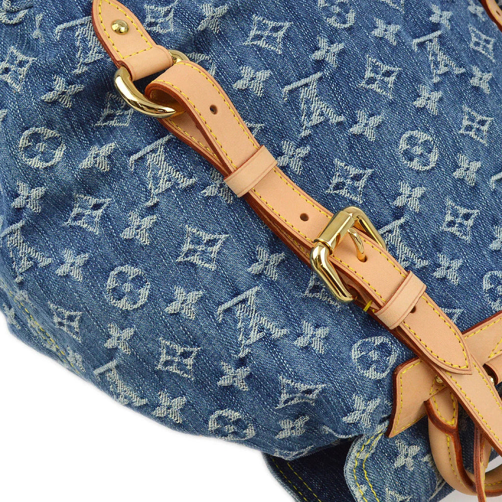 Louis Vuitton 2006 Blue Monogram Denim Sac a Dos GM Backpack M95056