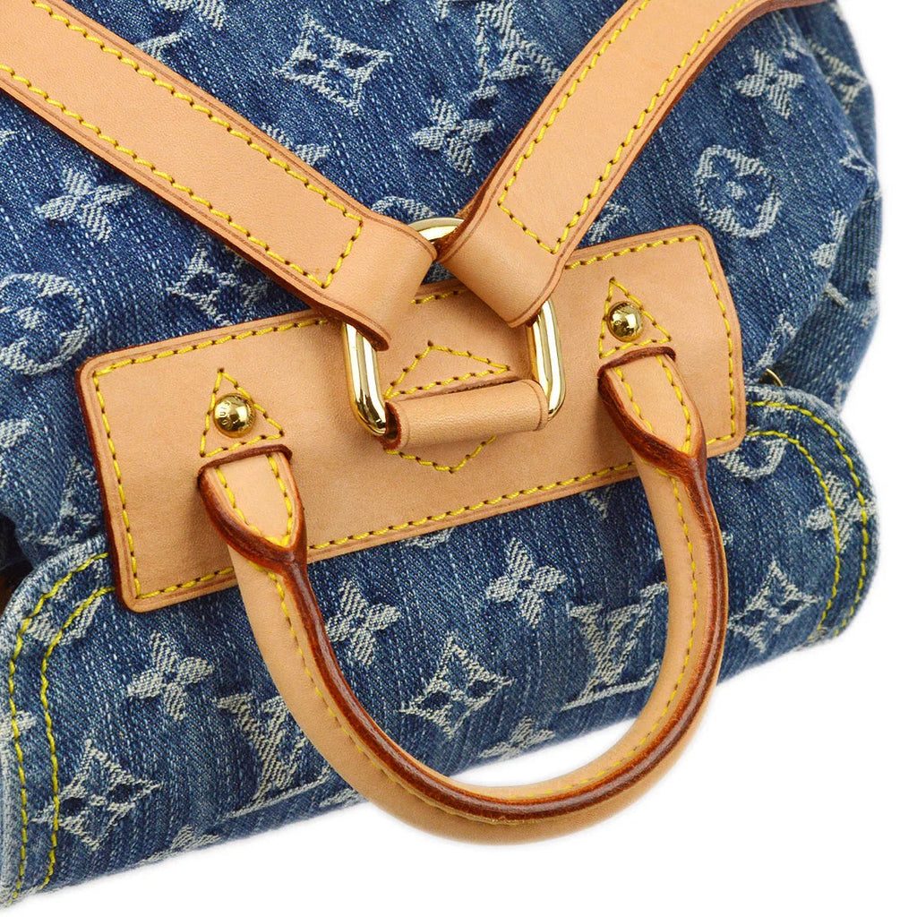 Louis Vuitton 2006 Blue Monogram Denim Sac a Dos GM Backpack M95056