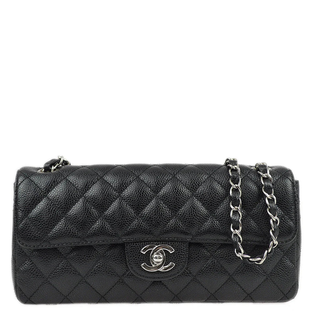 Chanel * 2006-2008 Black Caviar East West Shoulder Bag