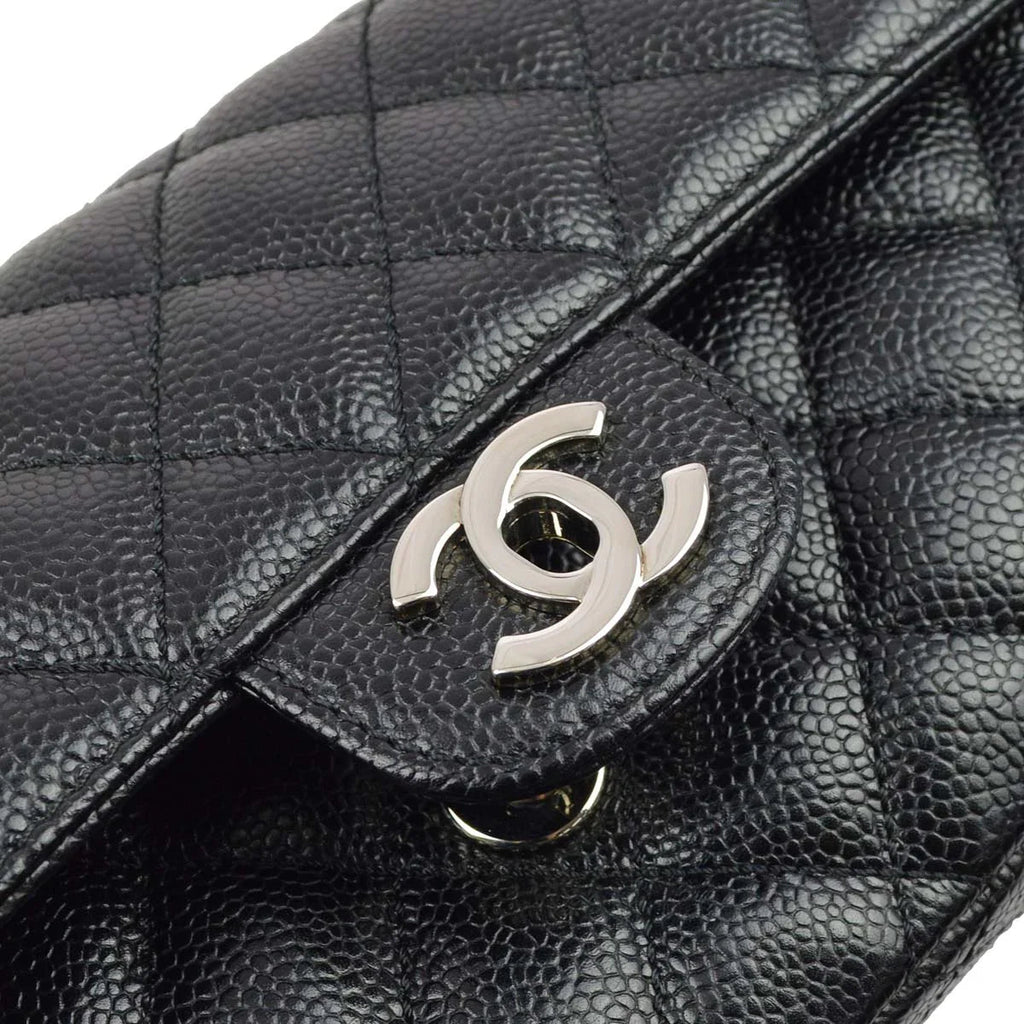 Chanel * 2006-2008 Black Caviar East West Shoulder Bag