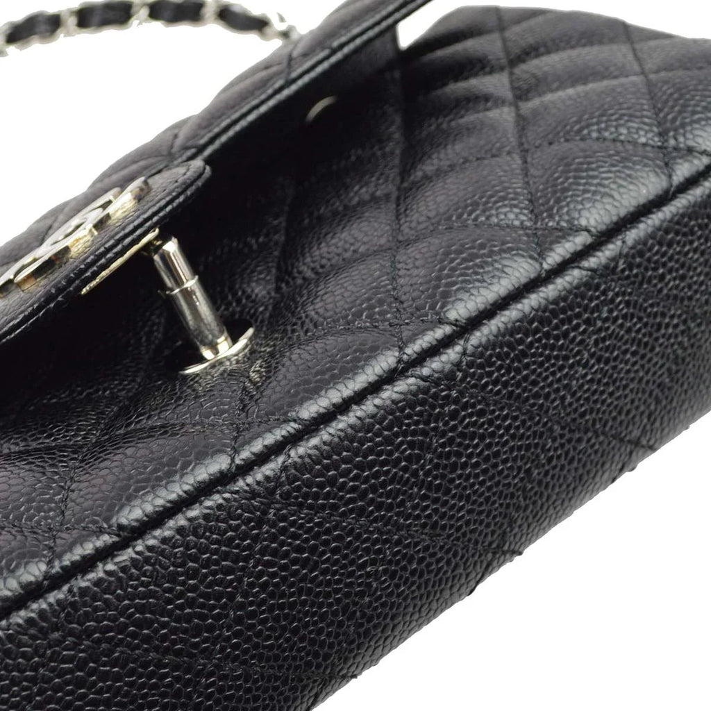 Chanel * 2006-2008 Black Caviar East West Shoulder Bag