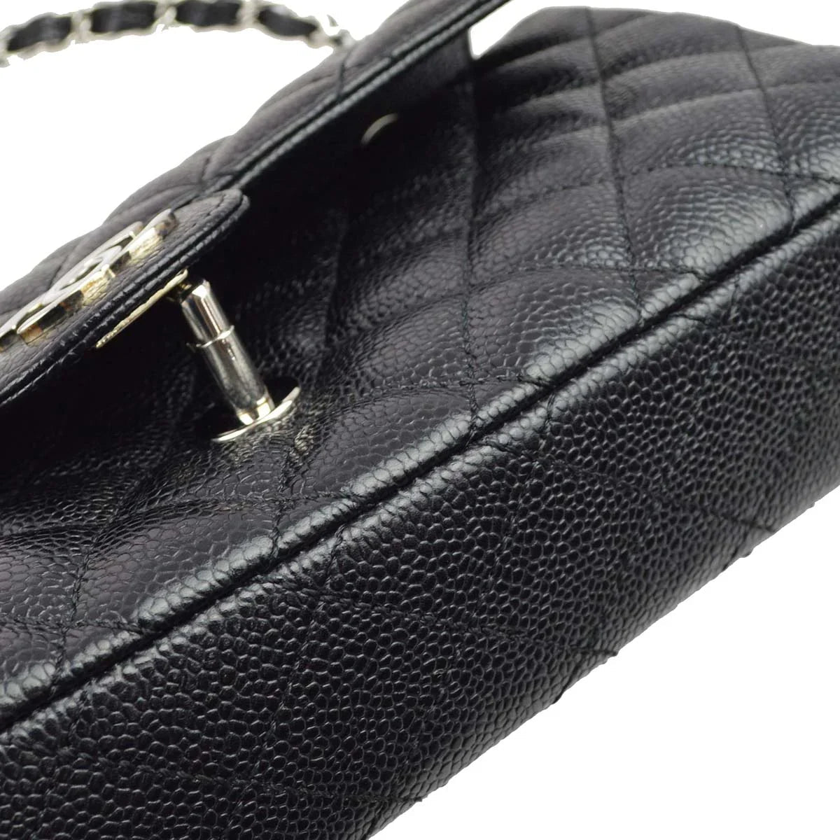 Chanel * 2006-2008 Black Caviar East West Shoulder Bag