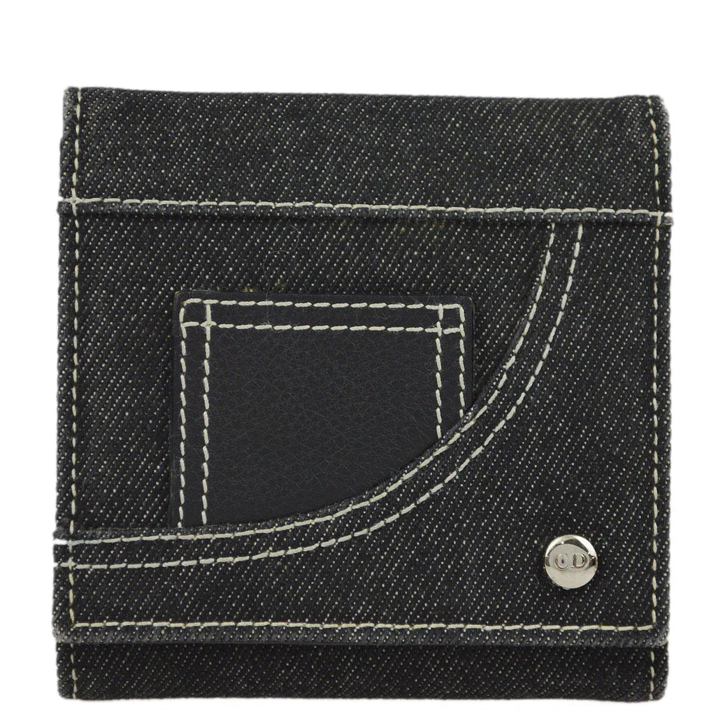 Christian Dior 2001 Indigo Denim Wallet Purse