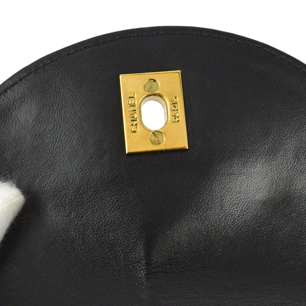 Chanel Black Lambskin Duma Backpack Small